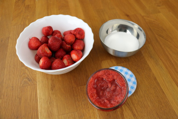 Erdbeermarmelade mit Erdbeeren aus Brandenburg